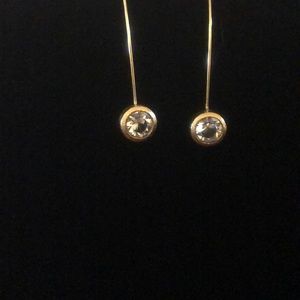 Cubic zirconia drop earrings
